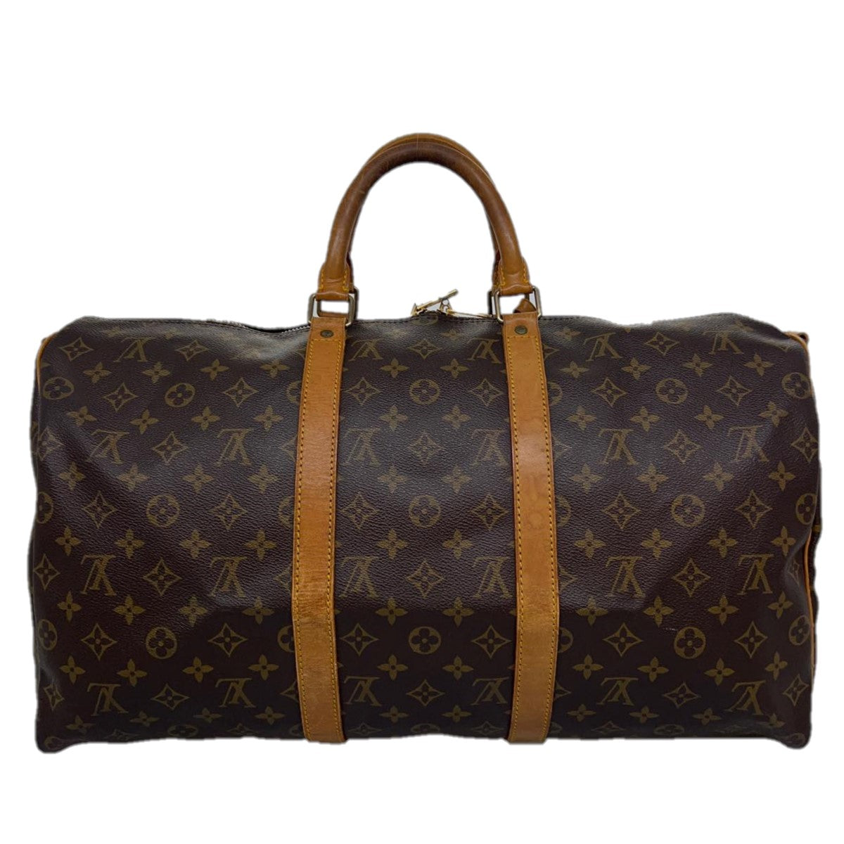 LOUIS VUITTON Monogram Keepall Bandouliere 50 Boston Bag M41416 LV Auth jk2619