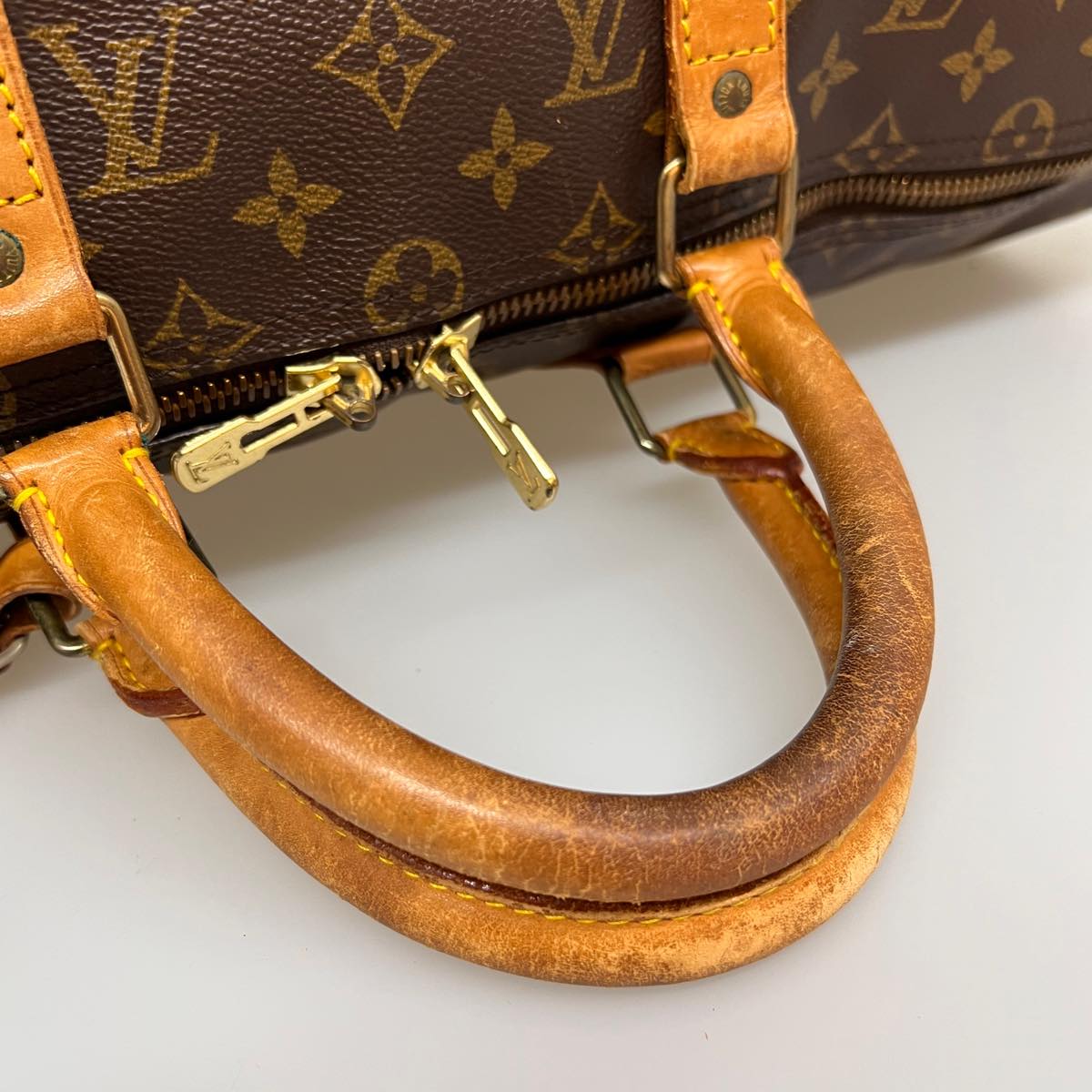 LOUIS VUITTON Monogram Keepall Bandouliere 50 Boston Bag M41416 LV Auth jk2619