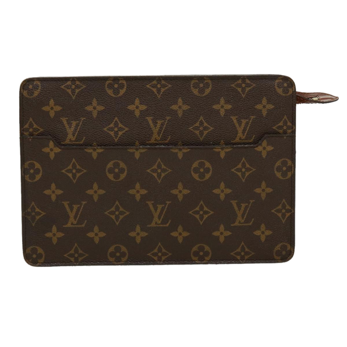 LOUIS VUITTON Monogram Pochette Homme Clutch Bag M51795 LV Auth jk2687