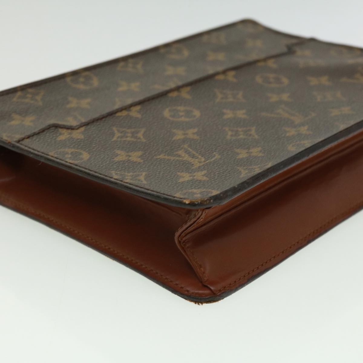 LOUIS VUITTON Monogram Pochette Homme Clutch Bag M51795 LV Auth jk2688