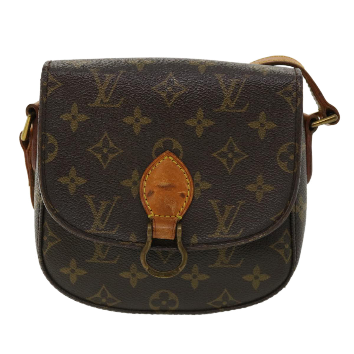 LOUIS VUITTON Monogram Saint Cloud PM Shoulder Bag M51244 LV Auth jk2701