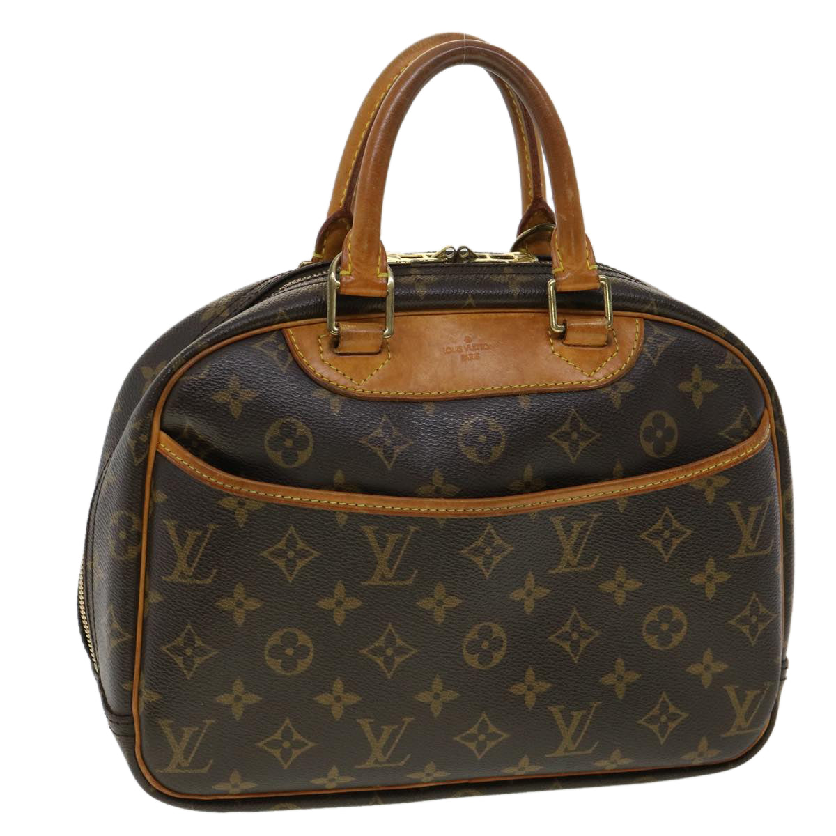 LOUIS VUITTON Monogram Trouville Hand Bag M42228 LV Auth jk2750