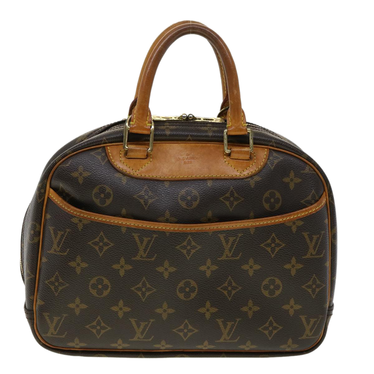 LOUIS VUITTON Monogram Trouville Hand Bag M42228 LV Auth jk2750