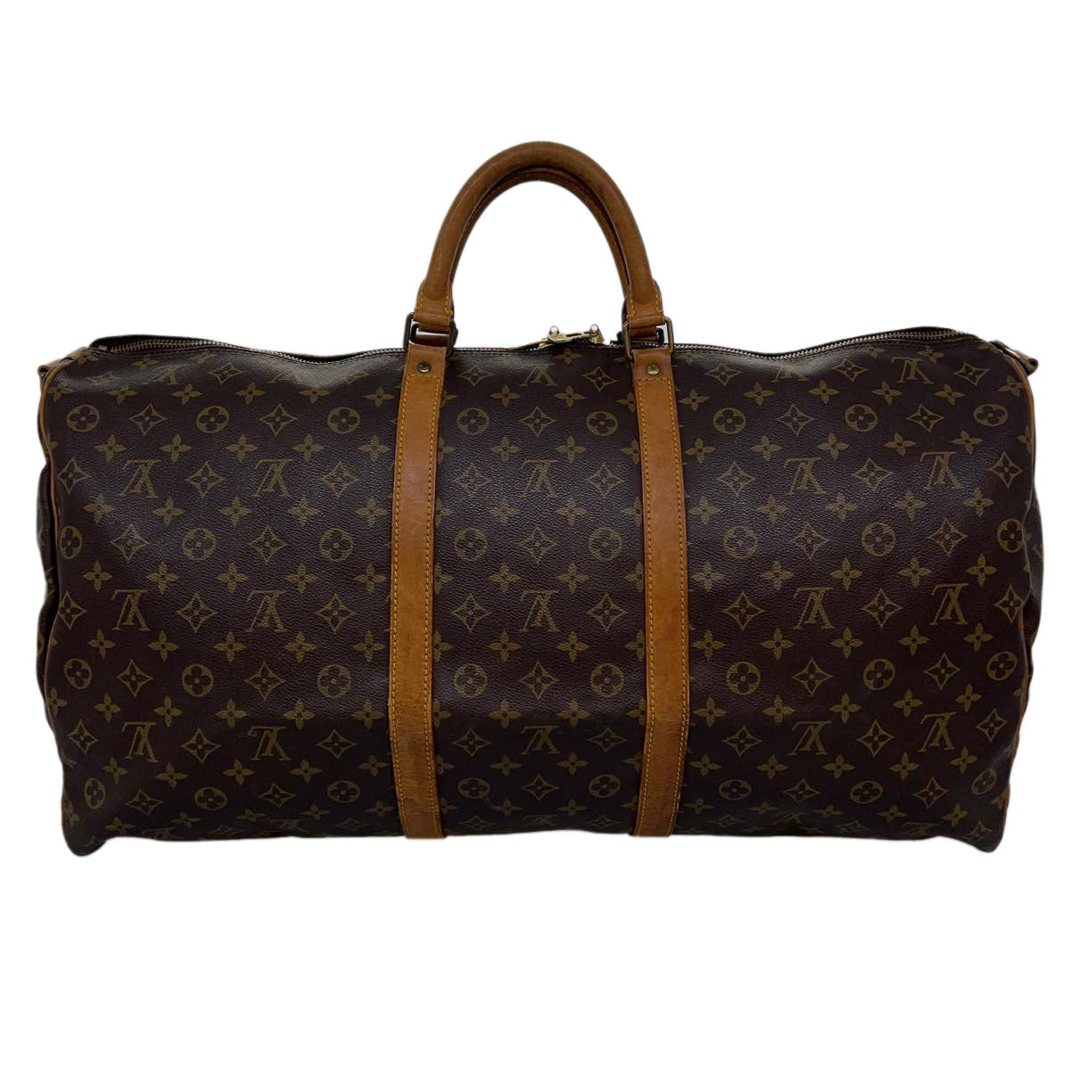 LOUIS VUITTON Monogram Keepall Bandouliere 60 Boston Bag M41412 LV Auth jk2785