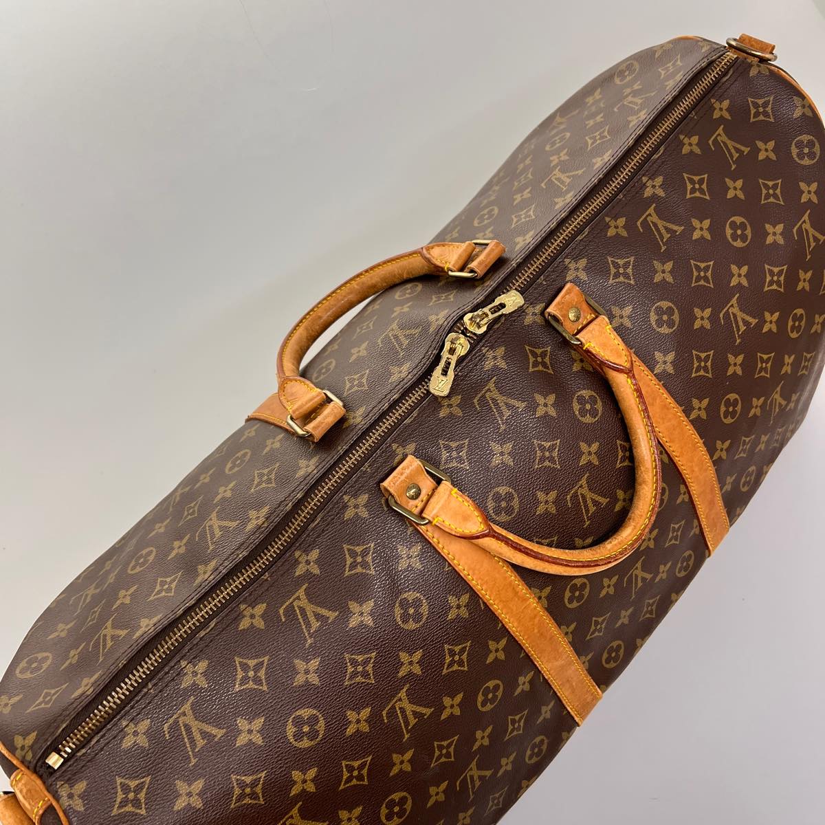 LOUIS VUITTON Monogram Keepall Bandouliere 60 Boston Bag M41412 LV Auth jk2785