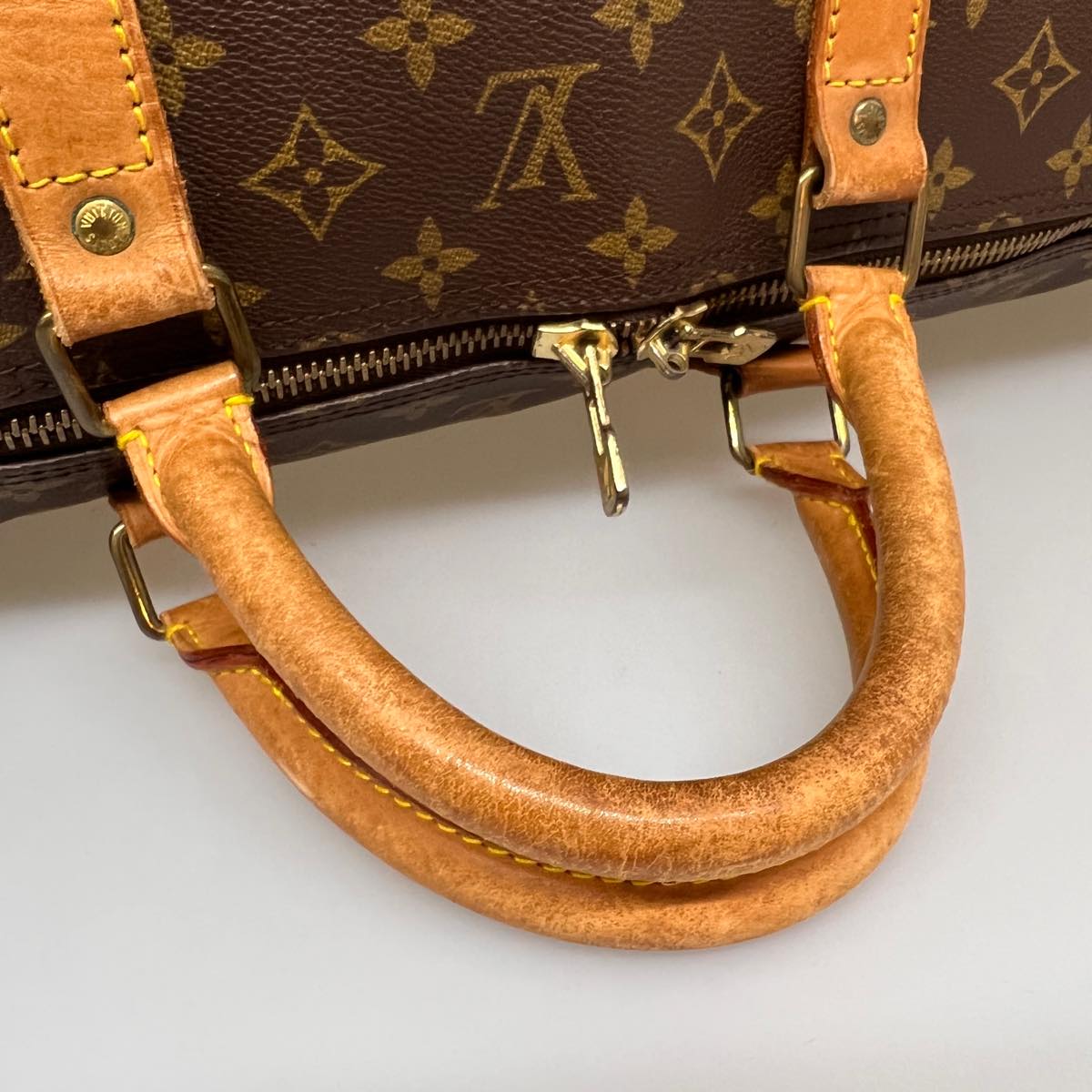 LOUIS VUITTON Monogram Keepall Bandouliere 60 Boston Bag M41412 LV Auth jk2785