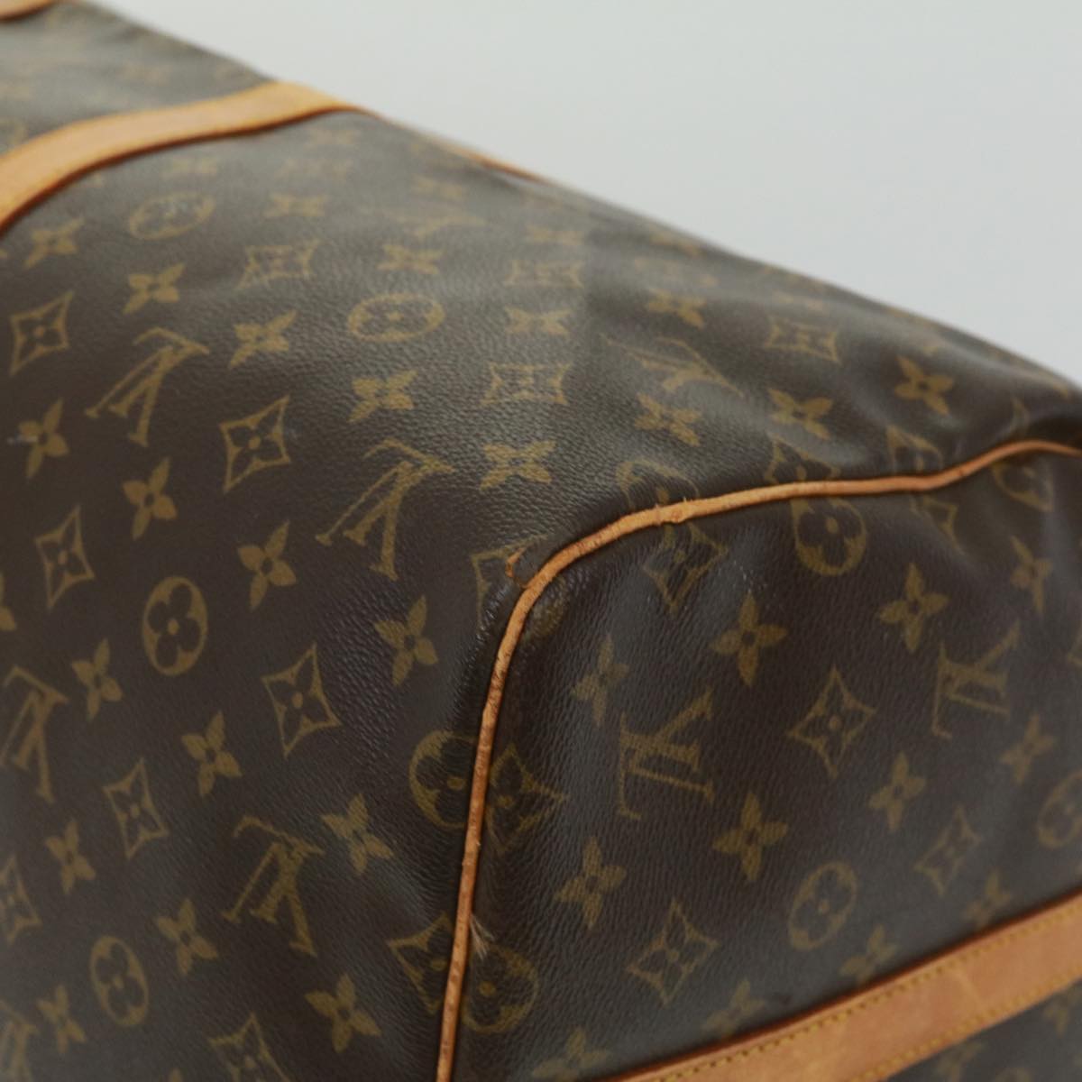 LOUIS VUITTON Monogram Keepall Bandouliere 55 Boston Bag M41414 LV Auth jk2787