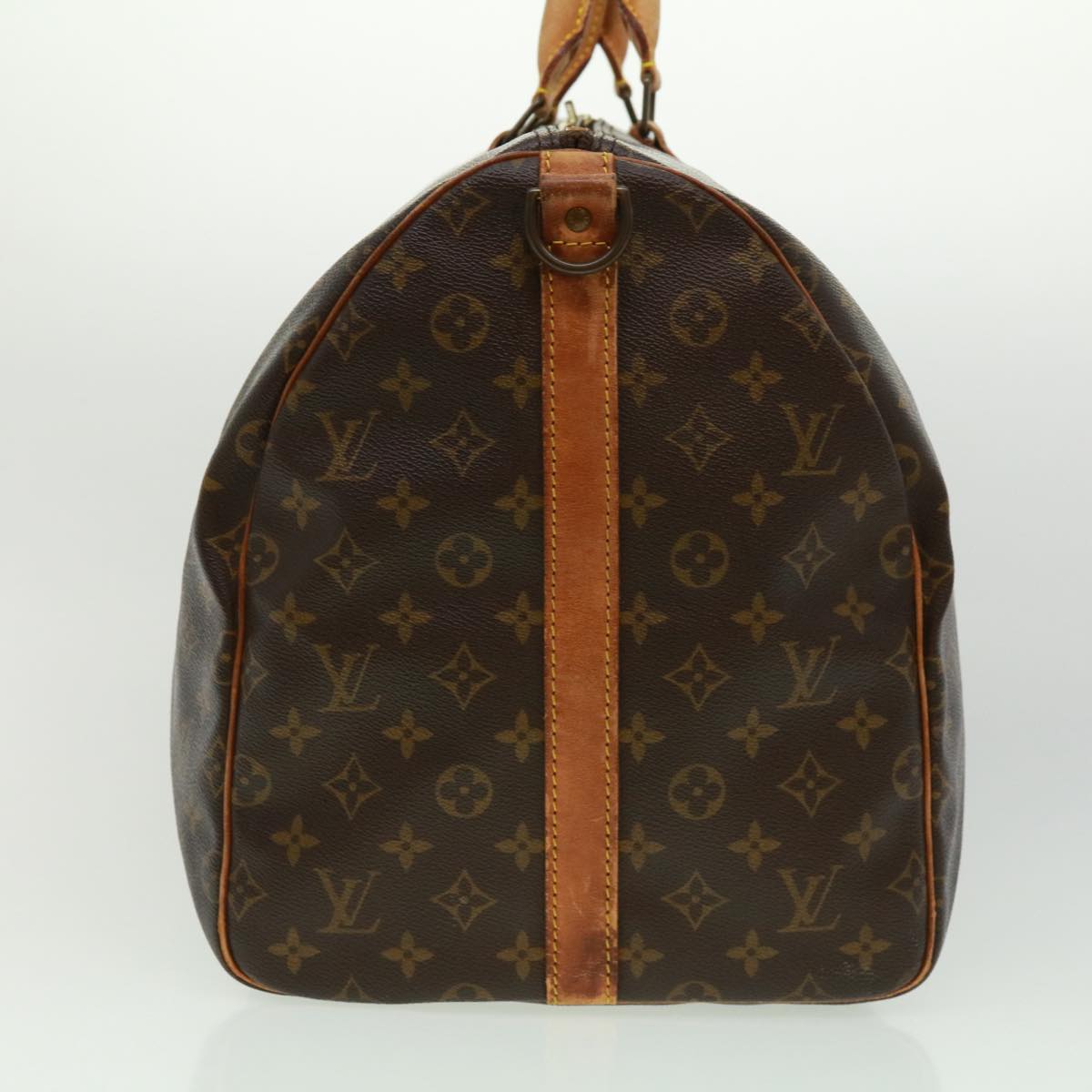 LOUIS VUITTON Monogram Keepall Bandouliere 55 Boston Bag M41414 LV Auth jk2787