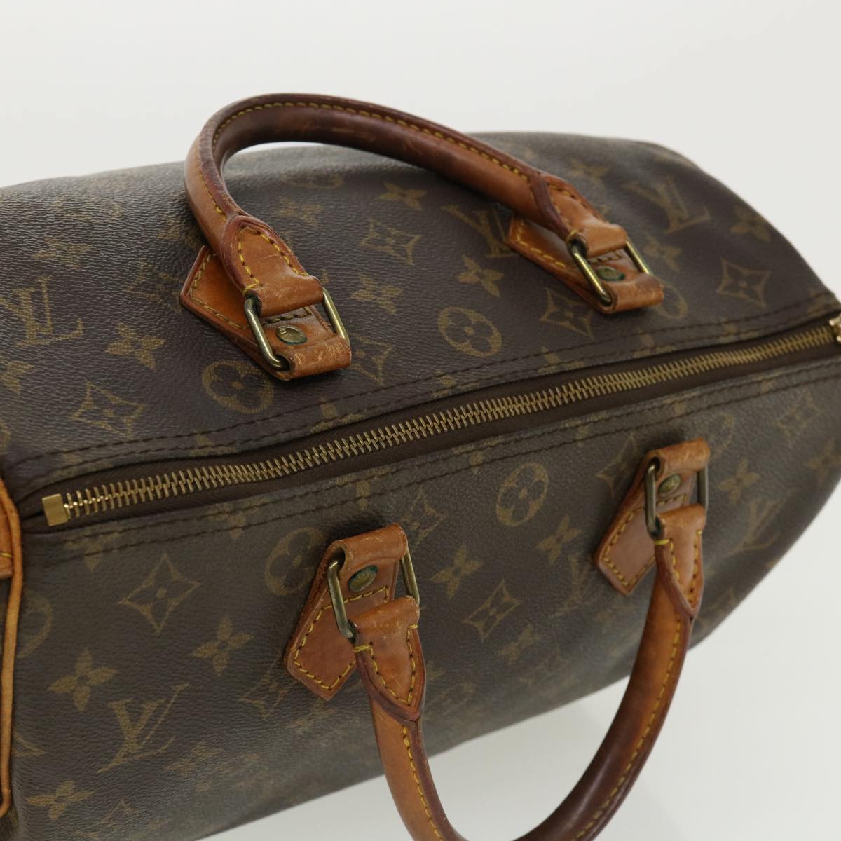 LOUIS VUITTON Monogram Speedy 30 Hand Bag M41526 LV Auth jk2829