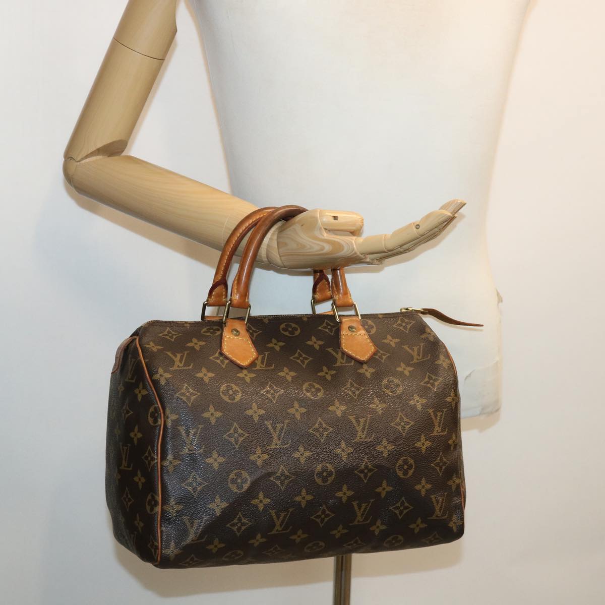 LOUIS VUITTON Monogram Speedy 30 Hand Bag M41526 LV Auth jk2833