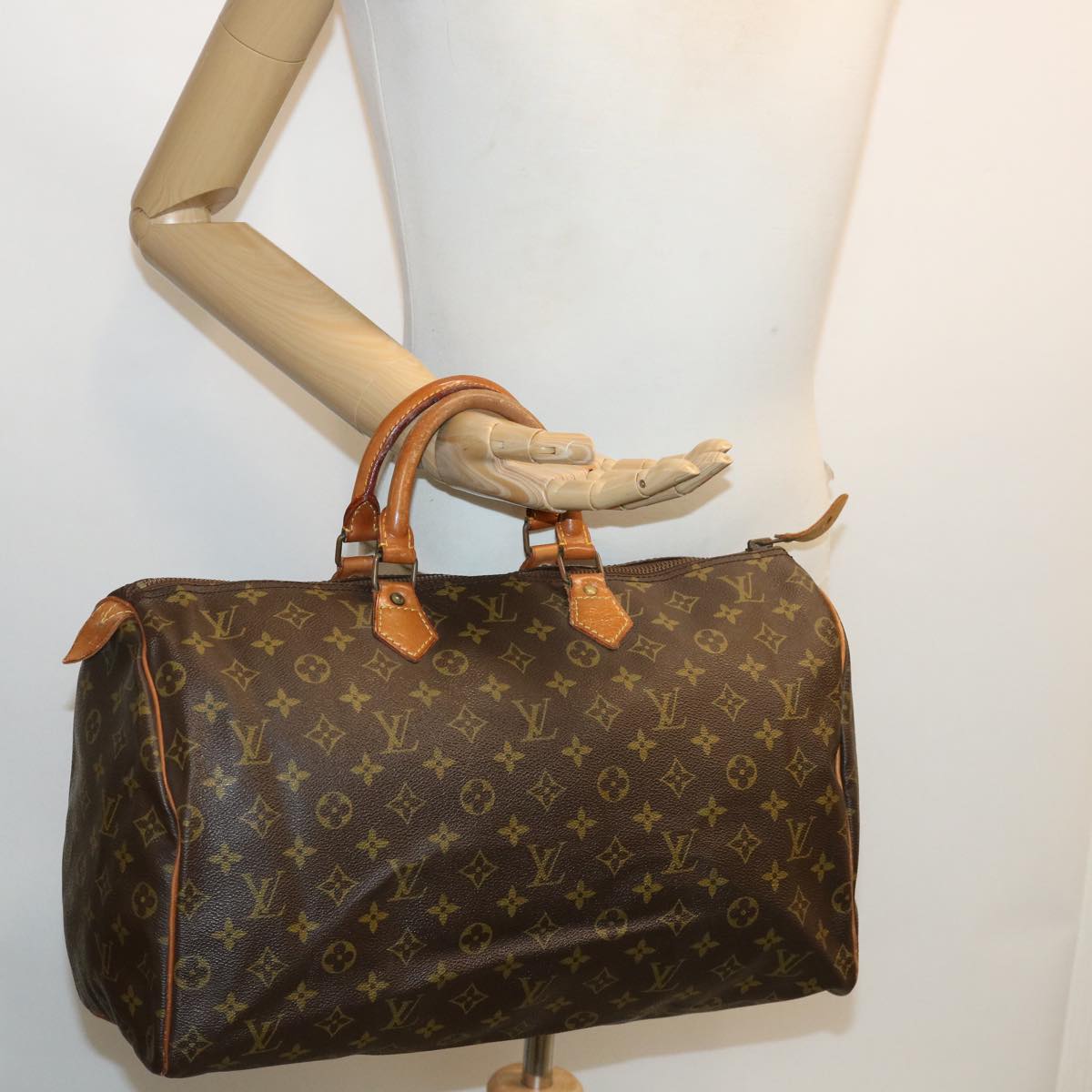 LOUIS VUITTON Monogram Speedy 40 Hand Bag M41522 LV Auth jk2834