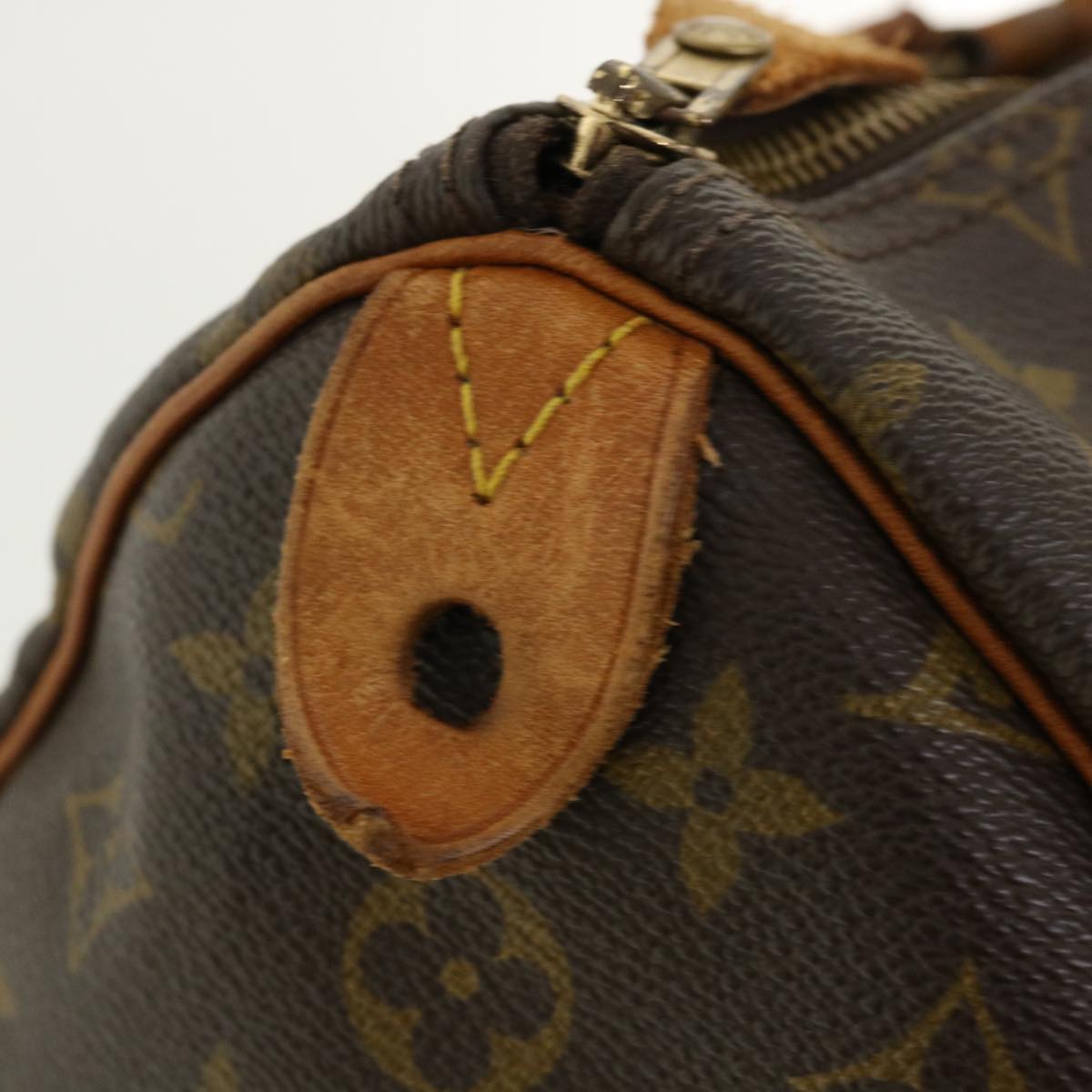 LOUIS VUITTON Monogram Speedy 35 Hand Bag M41524 LV Auth jk2837