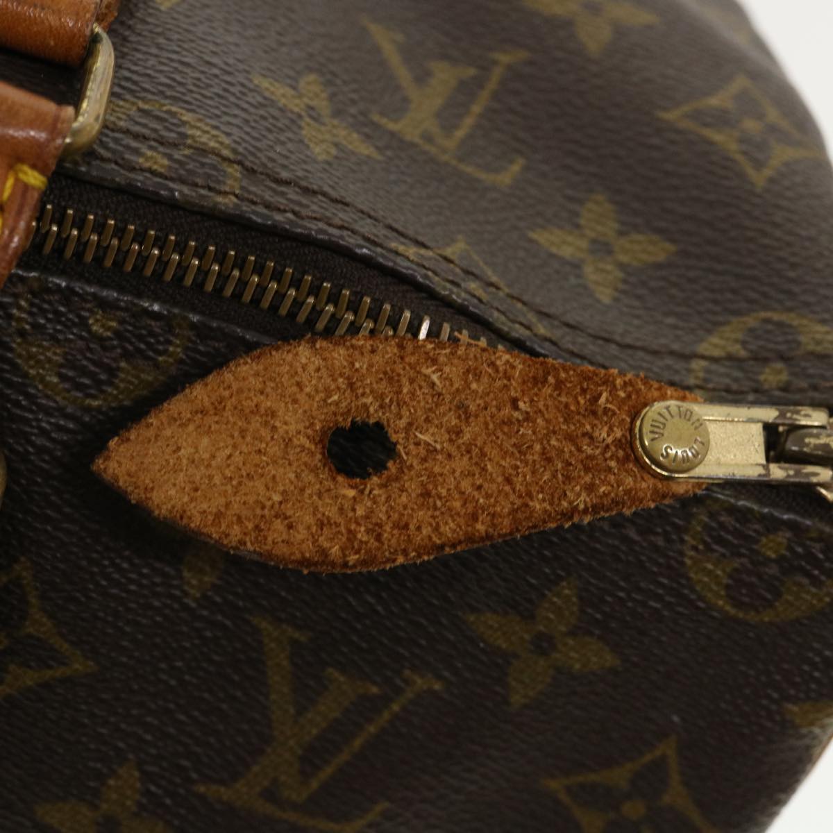 LOUIS VUITTON Monogram Speedy 35 Hand Bag M41524 LV Auth jk2837