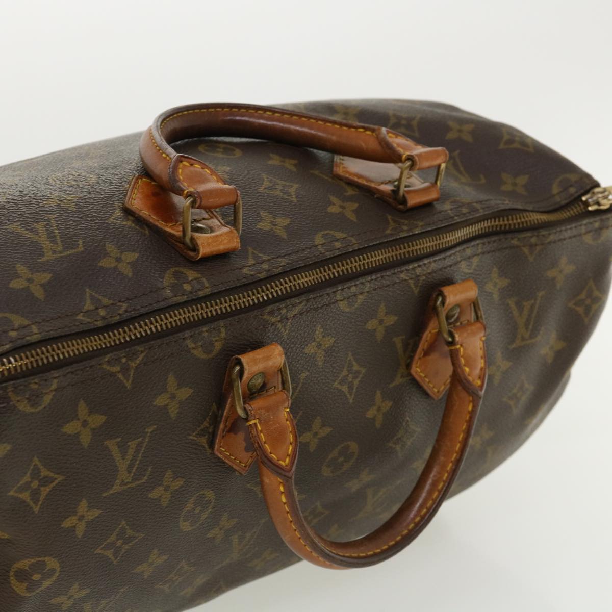 LOUIS VUITTON Monogram Speedy 35 Hand Bag M41524 LV Auth jk2837