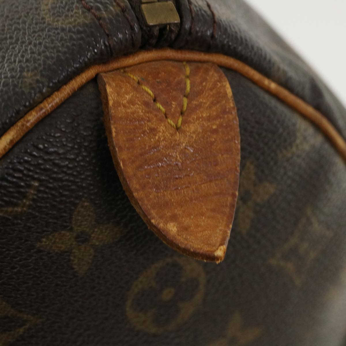 LOUIS VUITTON Monogram Speedy 35 Hand Bag M41524 LV Auth jk2843