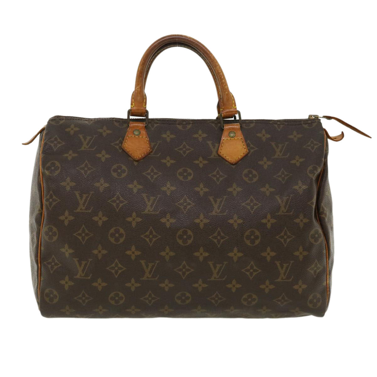 LOUIS VUITTON Monogram Speedy 35 Hand Bag M41524 LV Auth jk2843