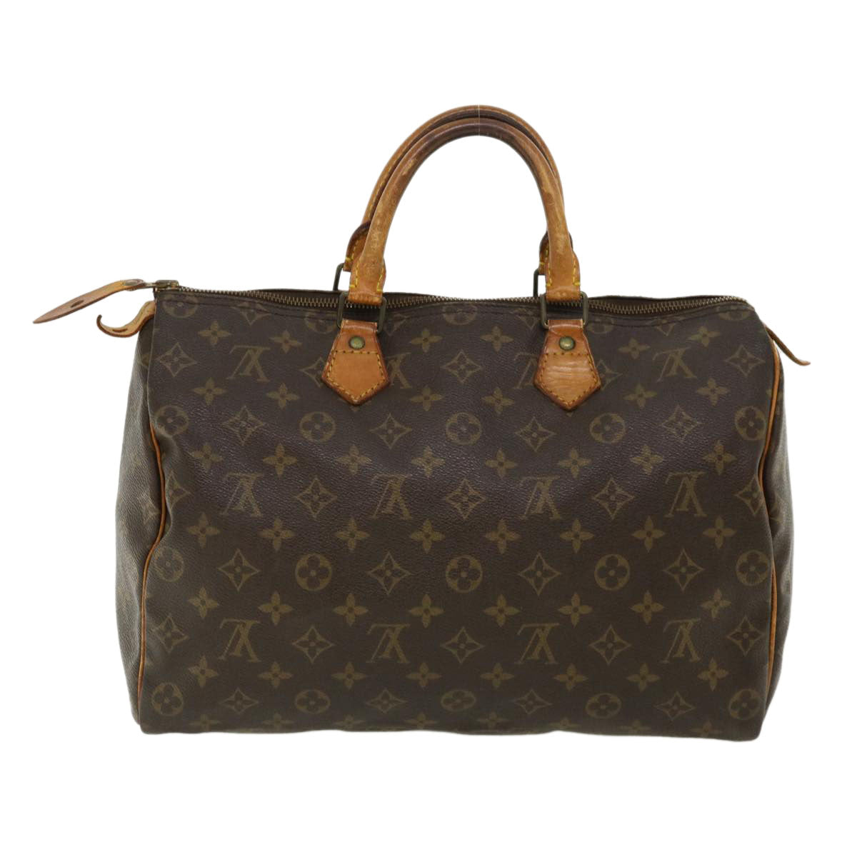 LOUIS VUITTON Monogram Speedy 35 Hand Bag M41524 LV Auth jk2843