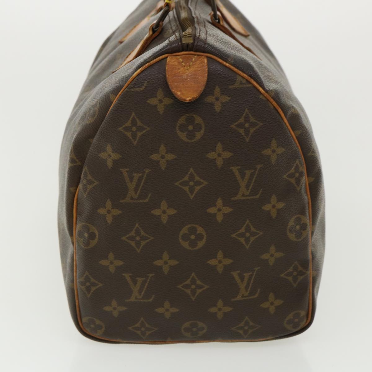 LOUIS VUITTON Monogram Speedy 35 Hand Bag M41524 LV Auth jk2843