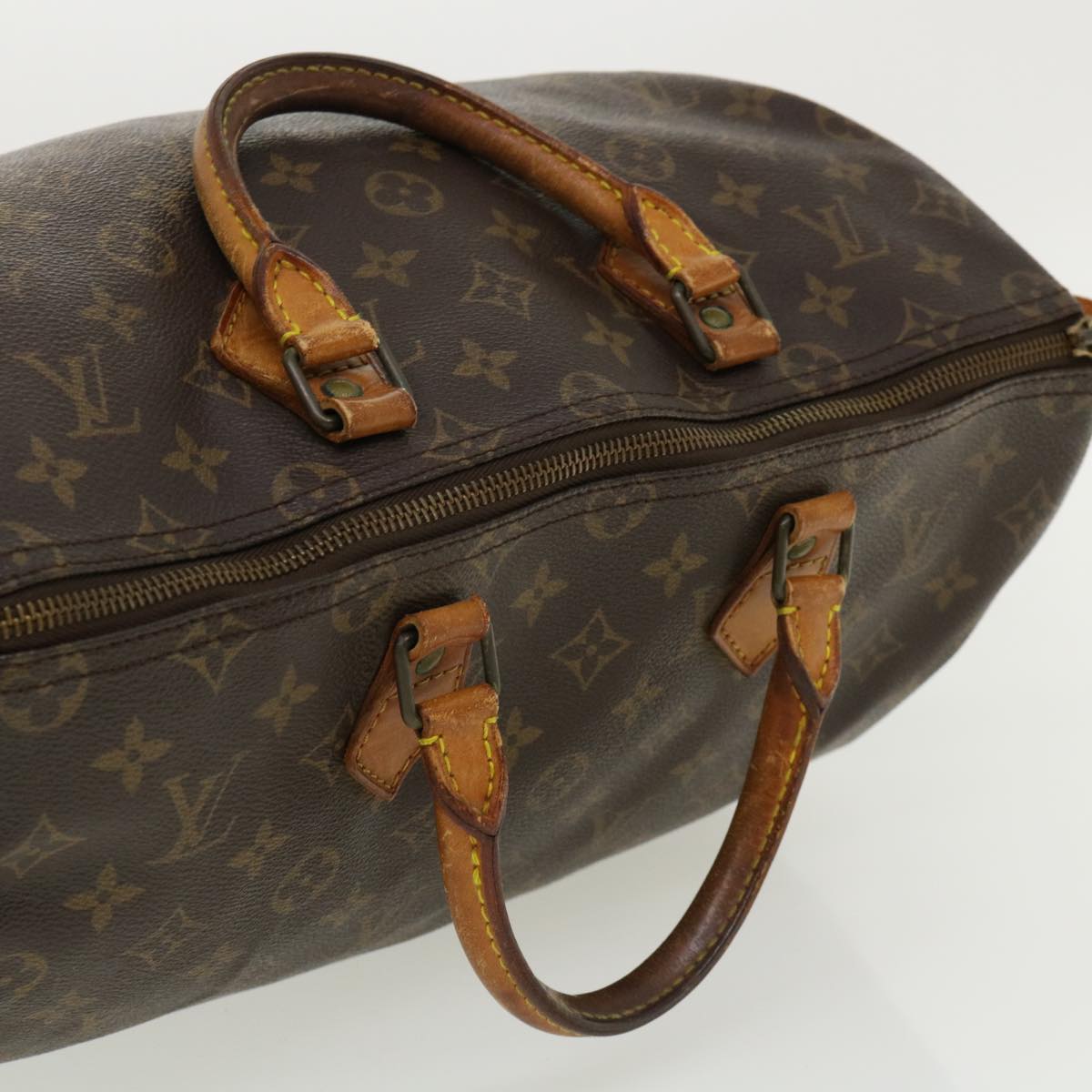 LOUIS VUITTON Monogram Speedy 35 Hand Bag M41524 LV Auth jk2843