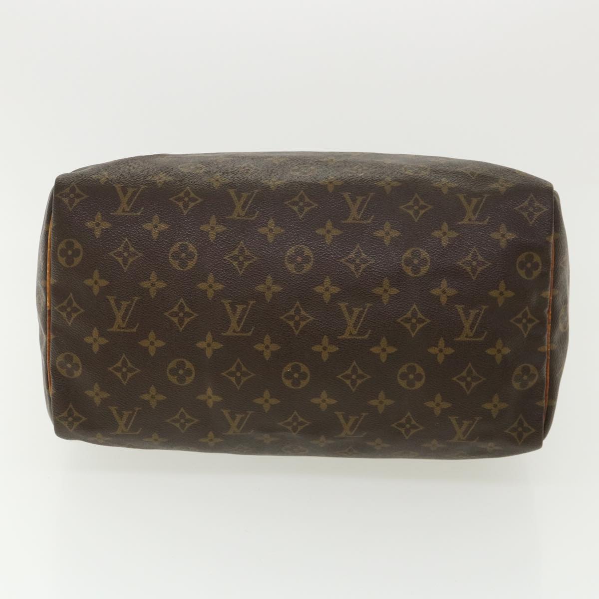 LOUIS VUITTON Monogram Speedy 35 Hand Bag M41524 LV Auth jk2843