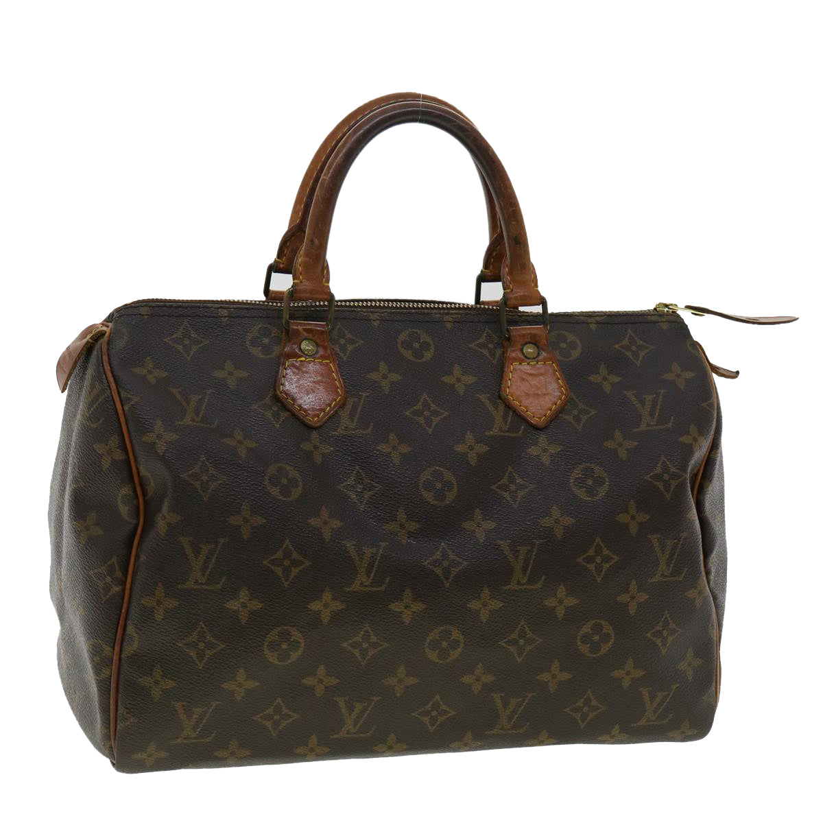 LOUIS VUITTON Monogram Speedy 30 Hand Bag M41526 LV Auth jk2844