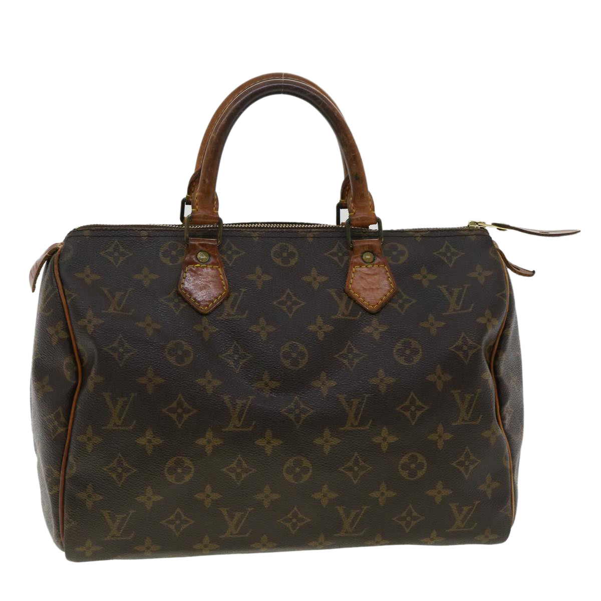 LOUIS VUITTON Monogram Speedy 30 Hand Bag M41526 LV Auth jk2844