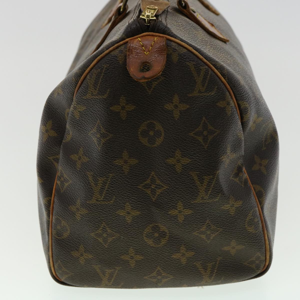 LOUIS VUITTON Monogram Speedy 30 Hand Bag M41526 LV Auth jk2844