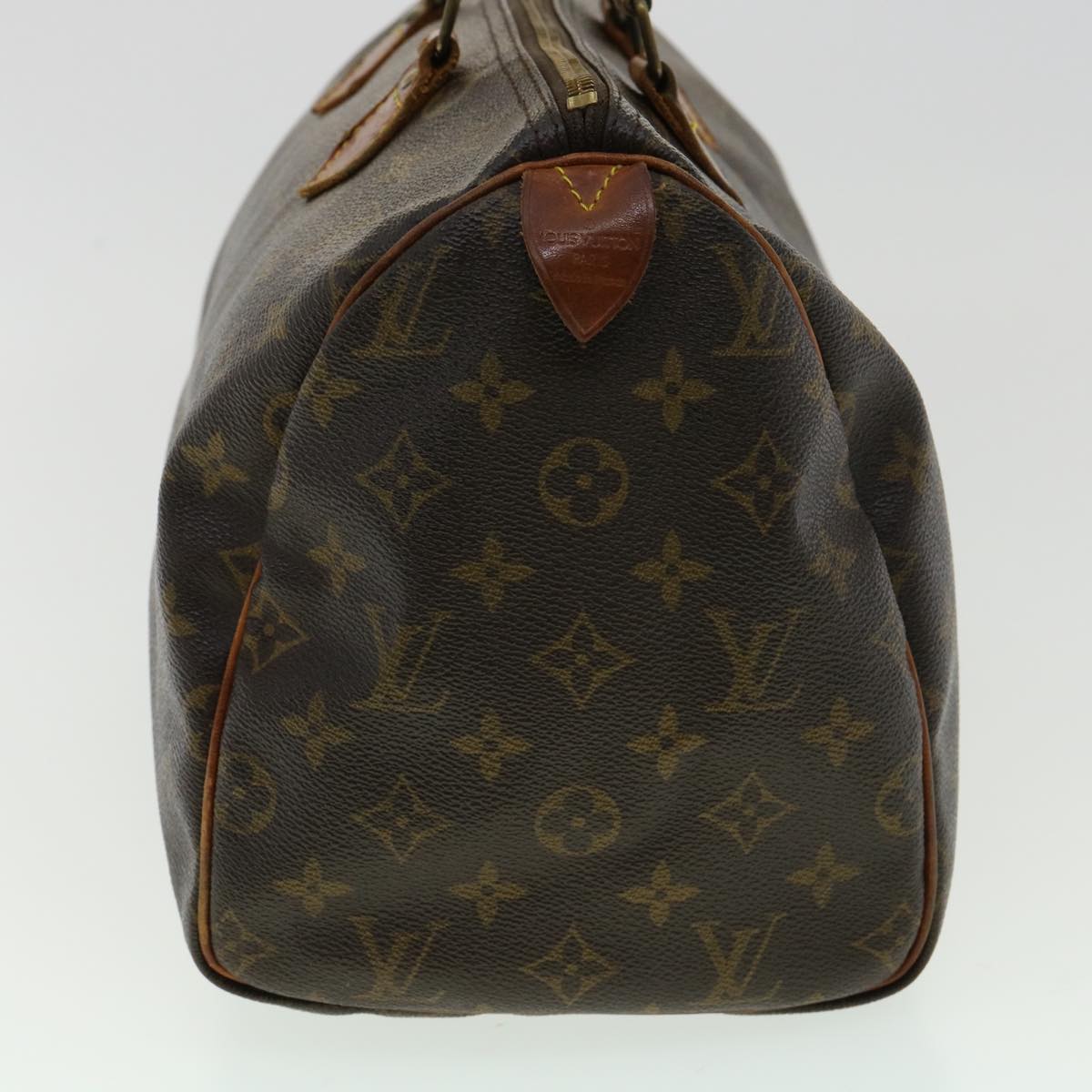 LOUIS VUITTON Monogram Speedy 30 Hand Bag M41526 LV Auth jk2844