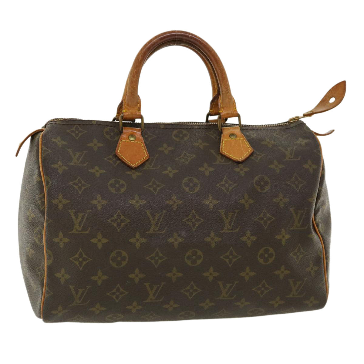 LOUIS VUITTON Monogram Speedy 30 Hand Bag M41526 LV Auth jk2845