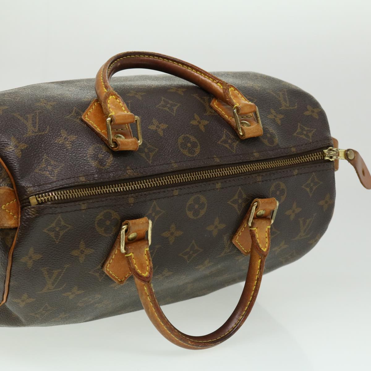 LOUIS VUITTON Monogram Speedy 30 Hand Bag M41526 LV Auth jk2847