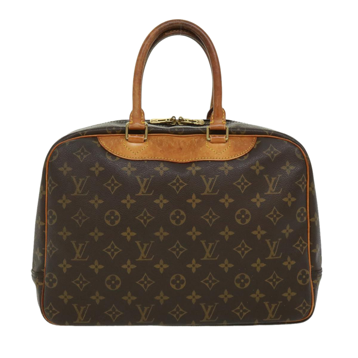 LOUIS VUITTON Monogram Deauville Hand Bag M47270 LV Auth jk2894