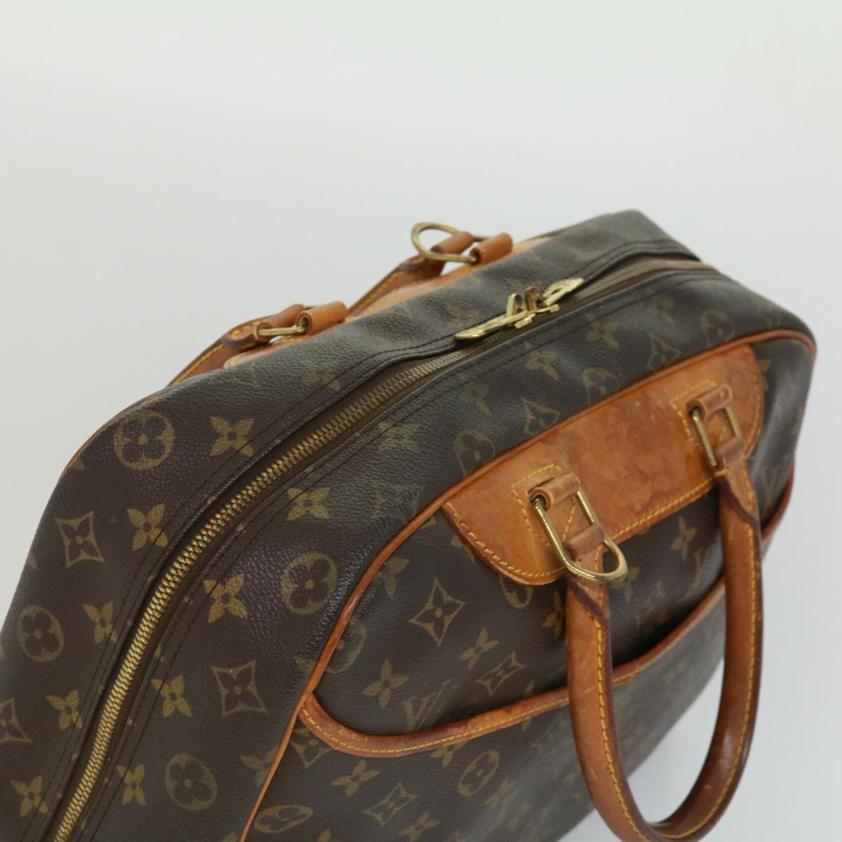 LOUIS VUITTON Monogram Deauville Hand Bag M47270 LV Auth jk2894