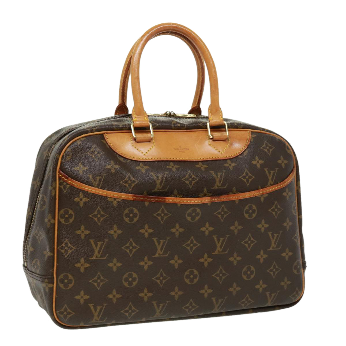 LOUIS VUITTON Monogram Deauville Hand Bag M47270 LV Auth jk2896