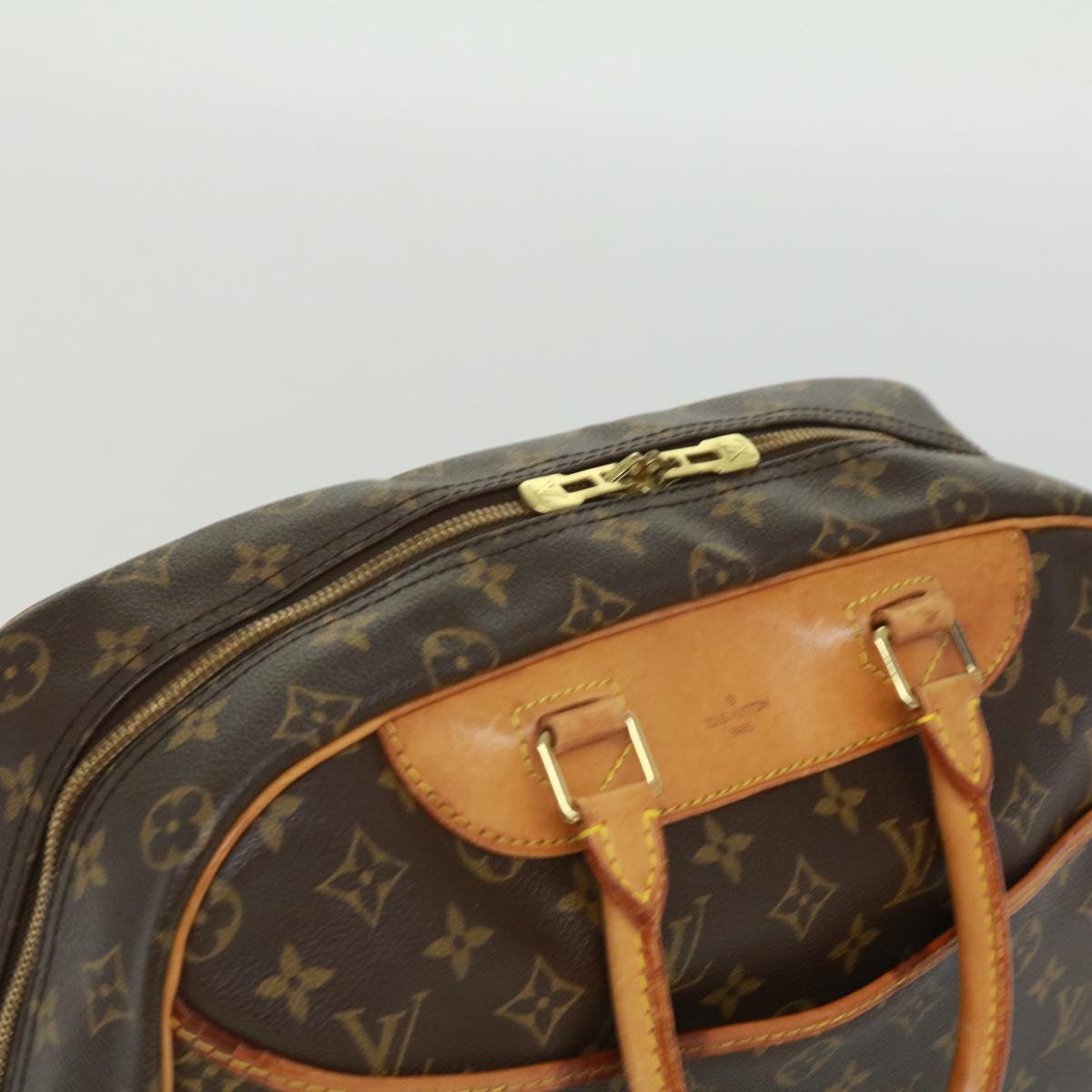 LOUIS VUITTON Monogram Deauville Hand Bag M47270 LV Auth jk2896