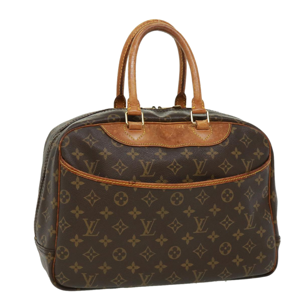 LOUIS VUITTON Monogram Deauville Hand Bag M47270 LV Auth jk2897