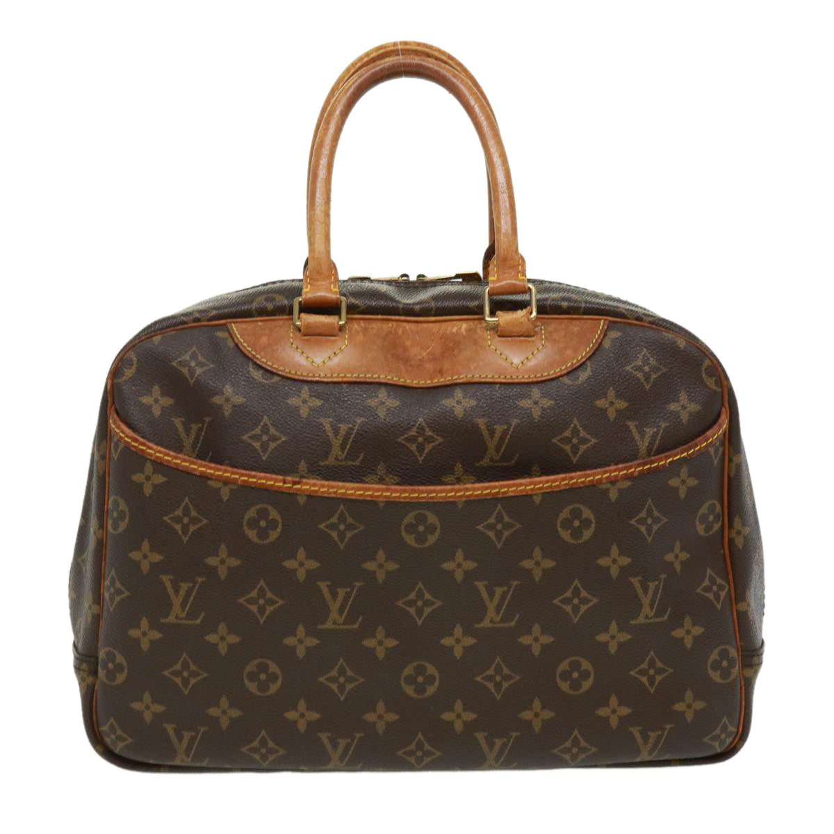 LOUIS VUITTON Monogram Deauville Hand Bag M47270 LV Auth jk2897