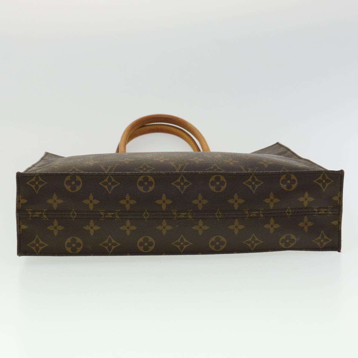 LOUIS VUITTON Monogram Sac Plat Hand Bag M51140 LV Auth jk2899