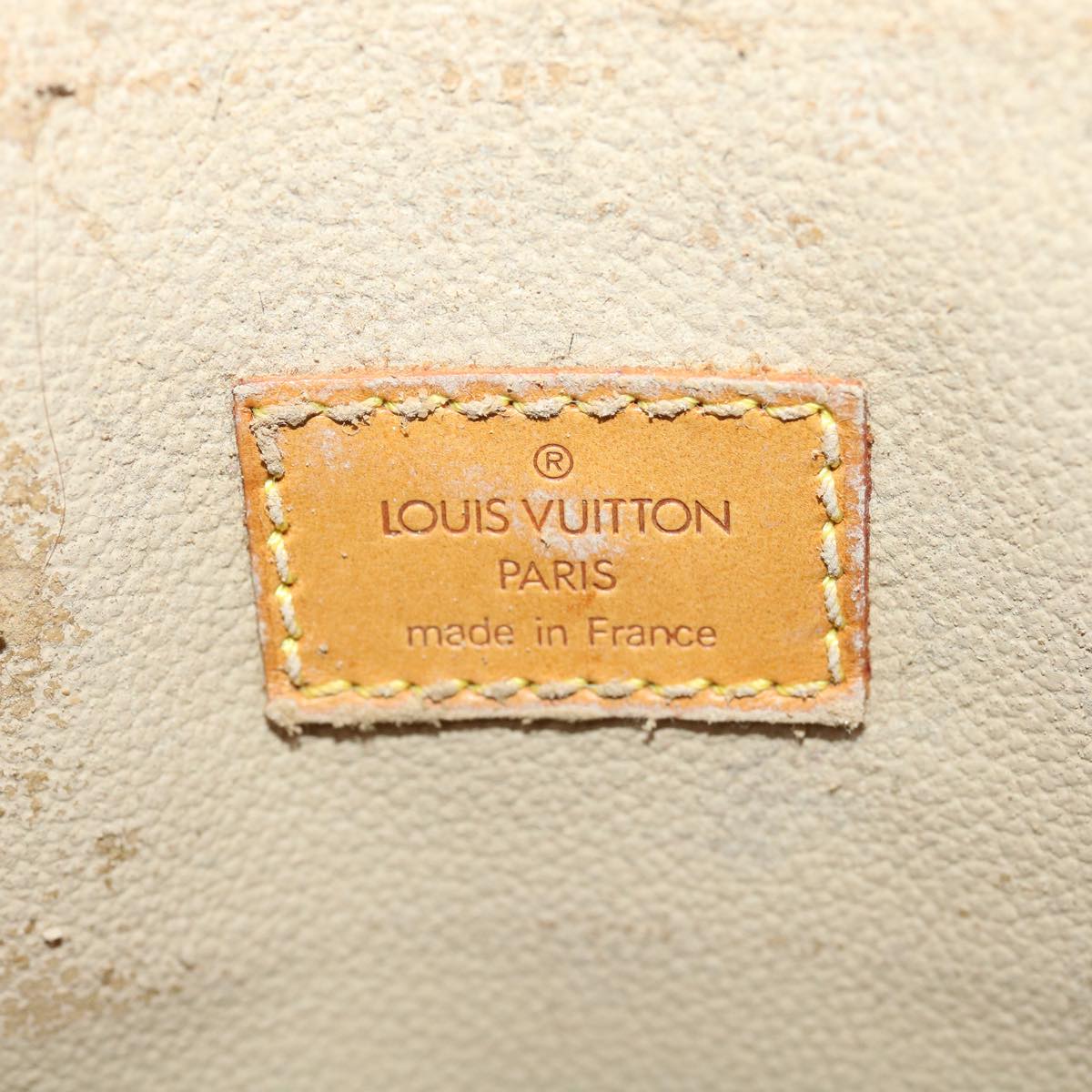 LOUIS VUITTON Monogram Sac Plat Hand Bag M51140 LV Auth jk2899