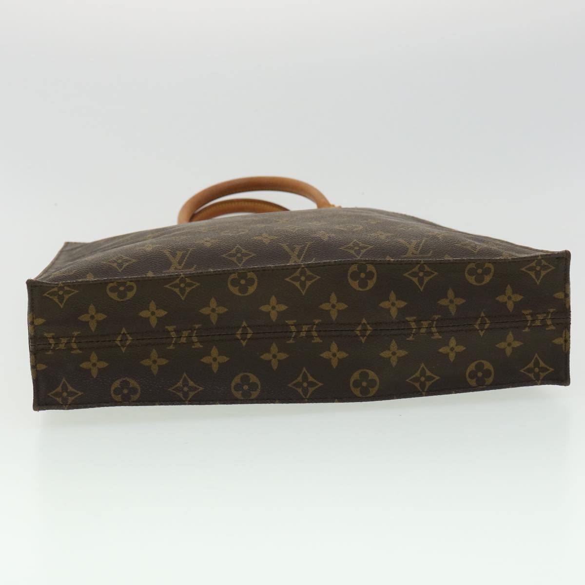 LOUIS VUITTON Monogram Sac Plat Hand Bag M51140 LV Auth jk2902