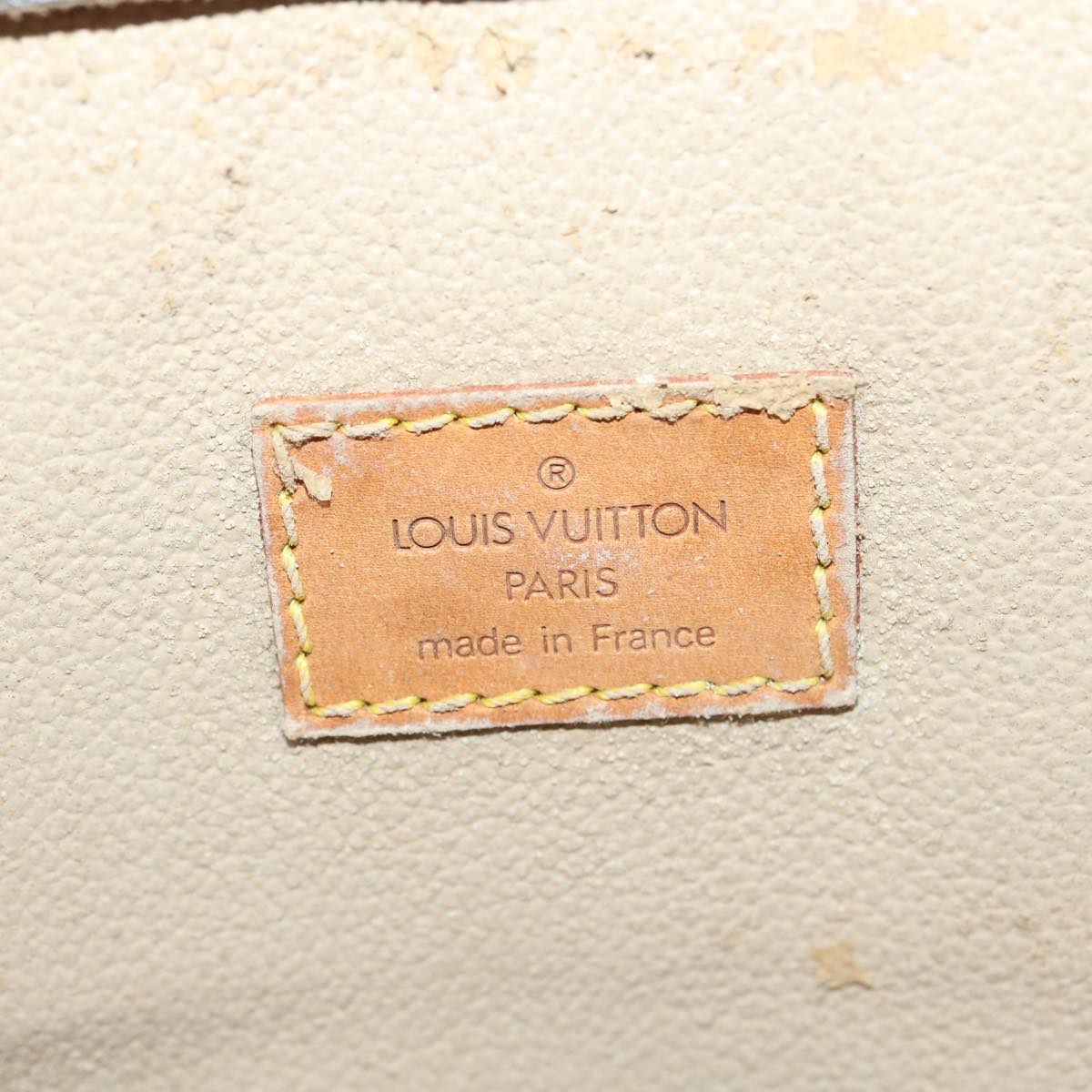 LOUIS VUITTON Monogram Sac Plat Hand Bag M51140 LV Auth jk2902