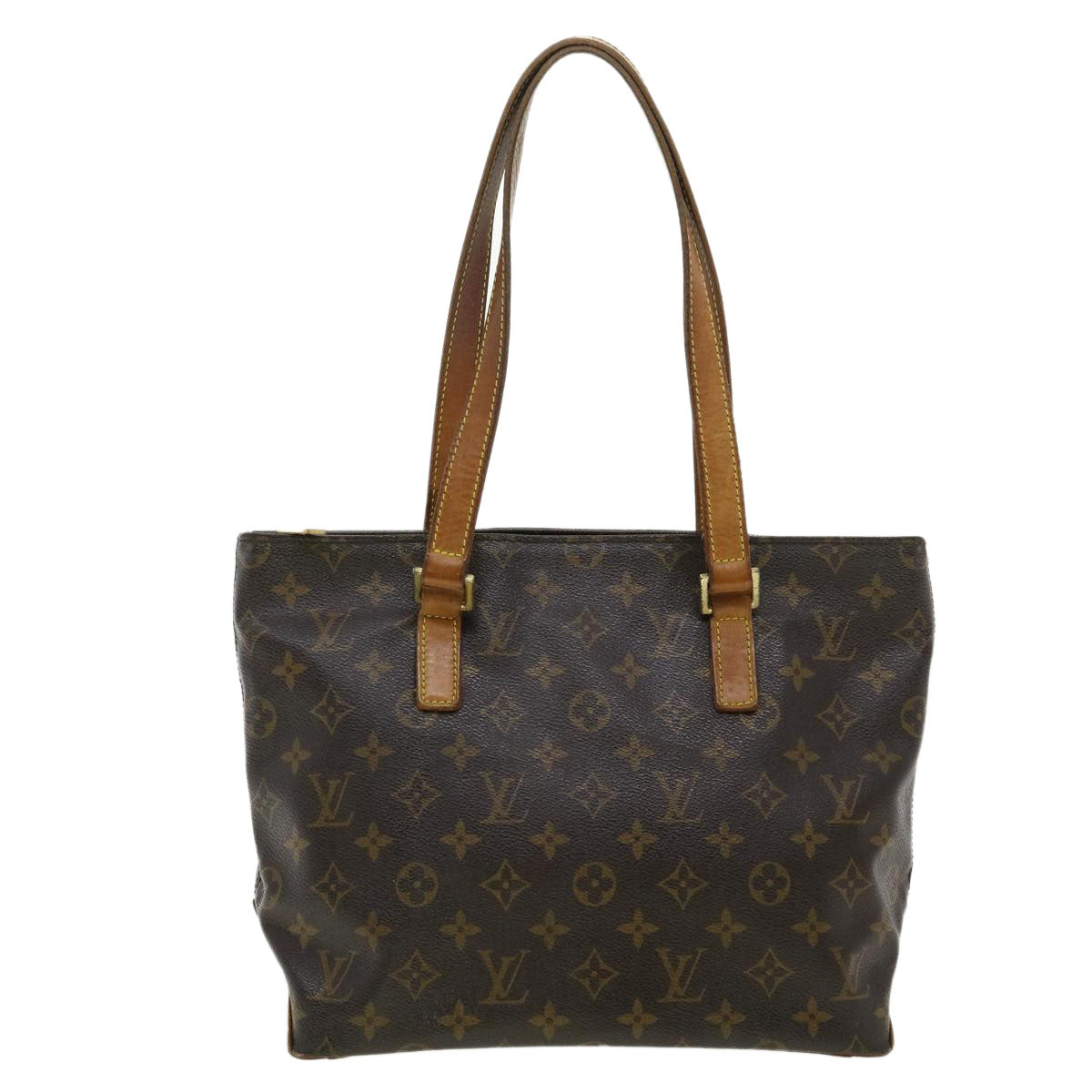 LOUIS VUITTON Monogram Cabas Piano Tote Bag M51148 LV Auth jk2904