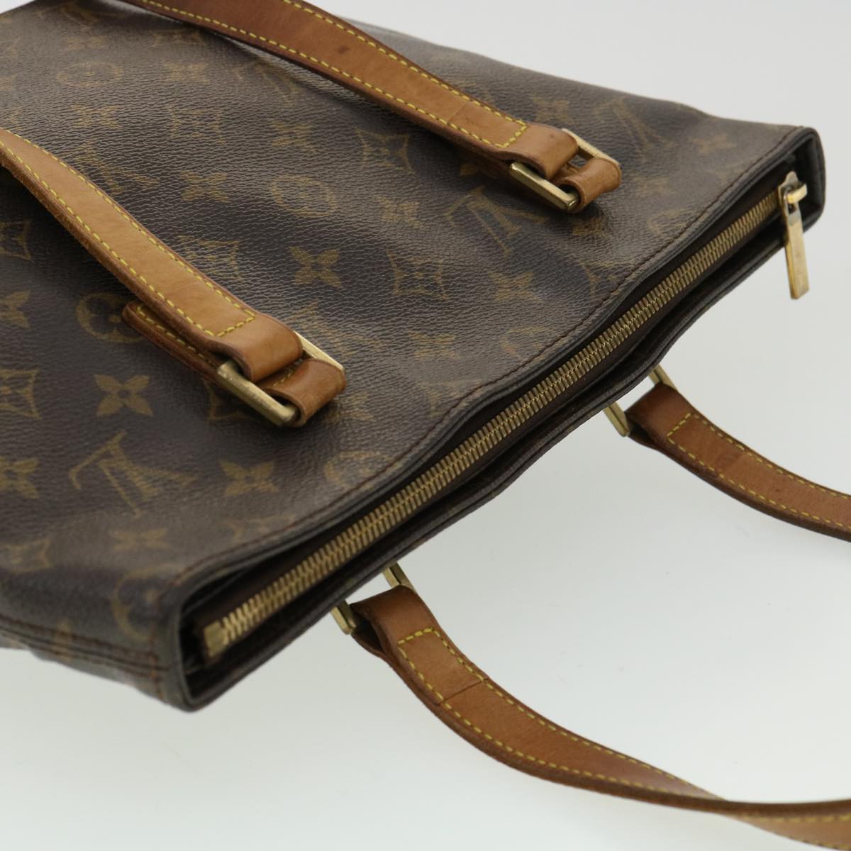 LOUIS VUITTON Monogram Cabas Piano Tote Bag M51148 LV Auth jk2904