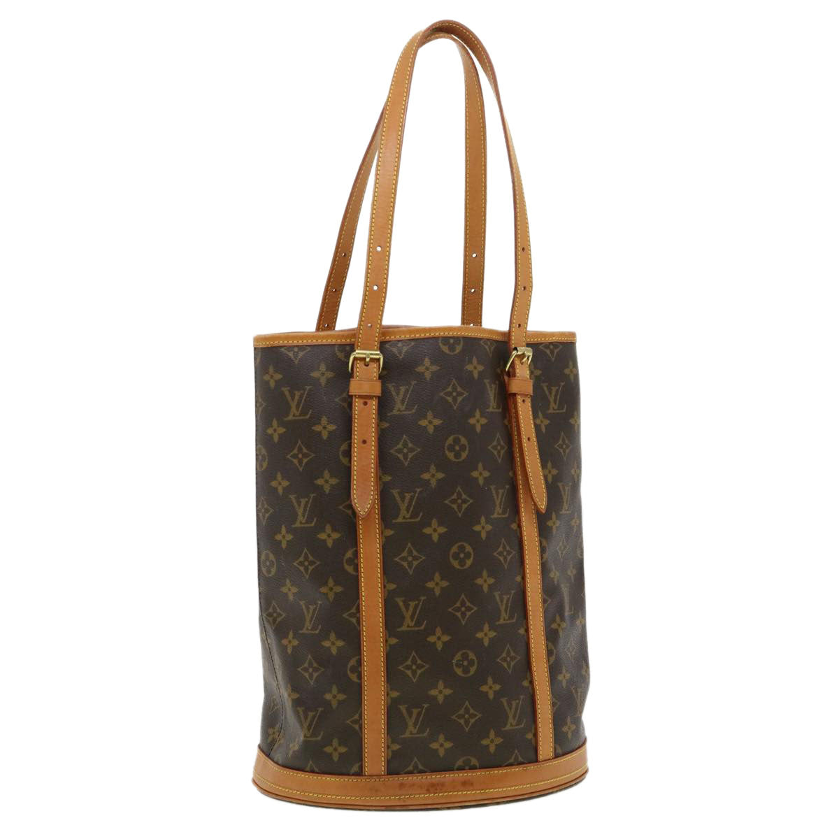 LOUIS VUITTON Monogram Bucket GM Shoulder Bag M42236 LV Auth jk2908