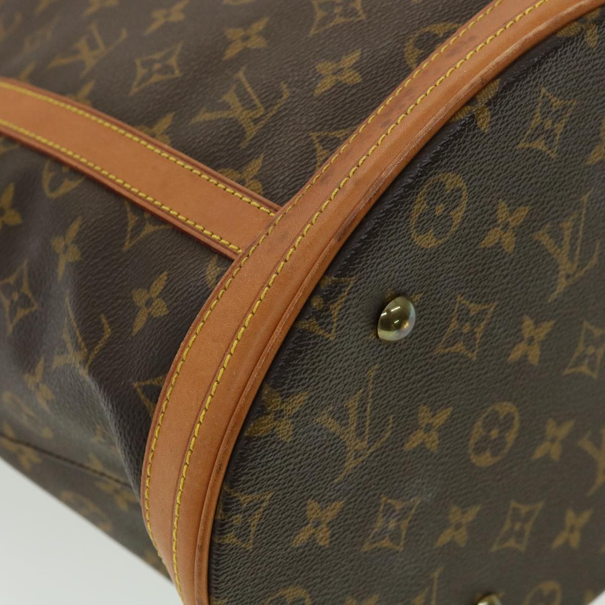 LOUIS VUITTON Monogram Bucket GM Shoulder Bag M42236 LV Auth jk2908