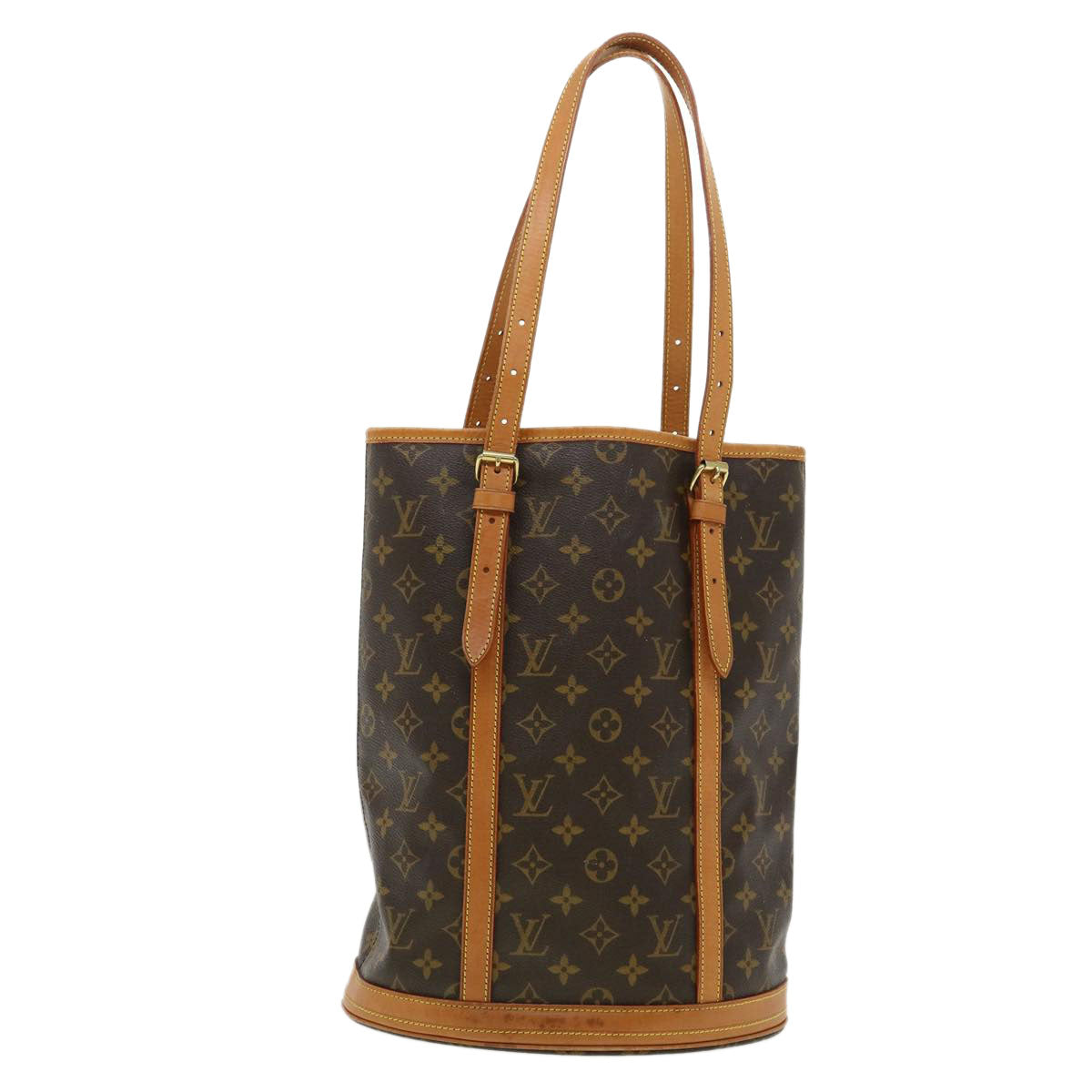 LOUIS VUITTON Monogram Bucket GM Shoulder Bag M42236 LV Auth jk2908