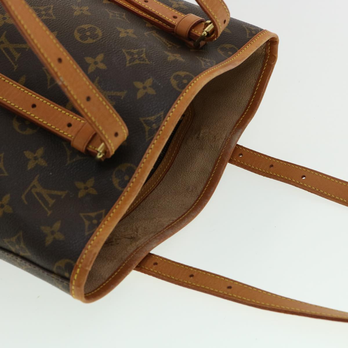 LOUIS VUITTON Monogram Bucket GM Shoulder Bag M42236 LV Auth jk2908