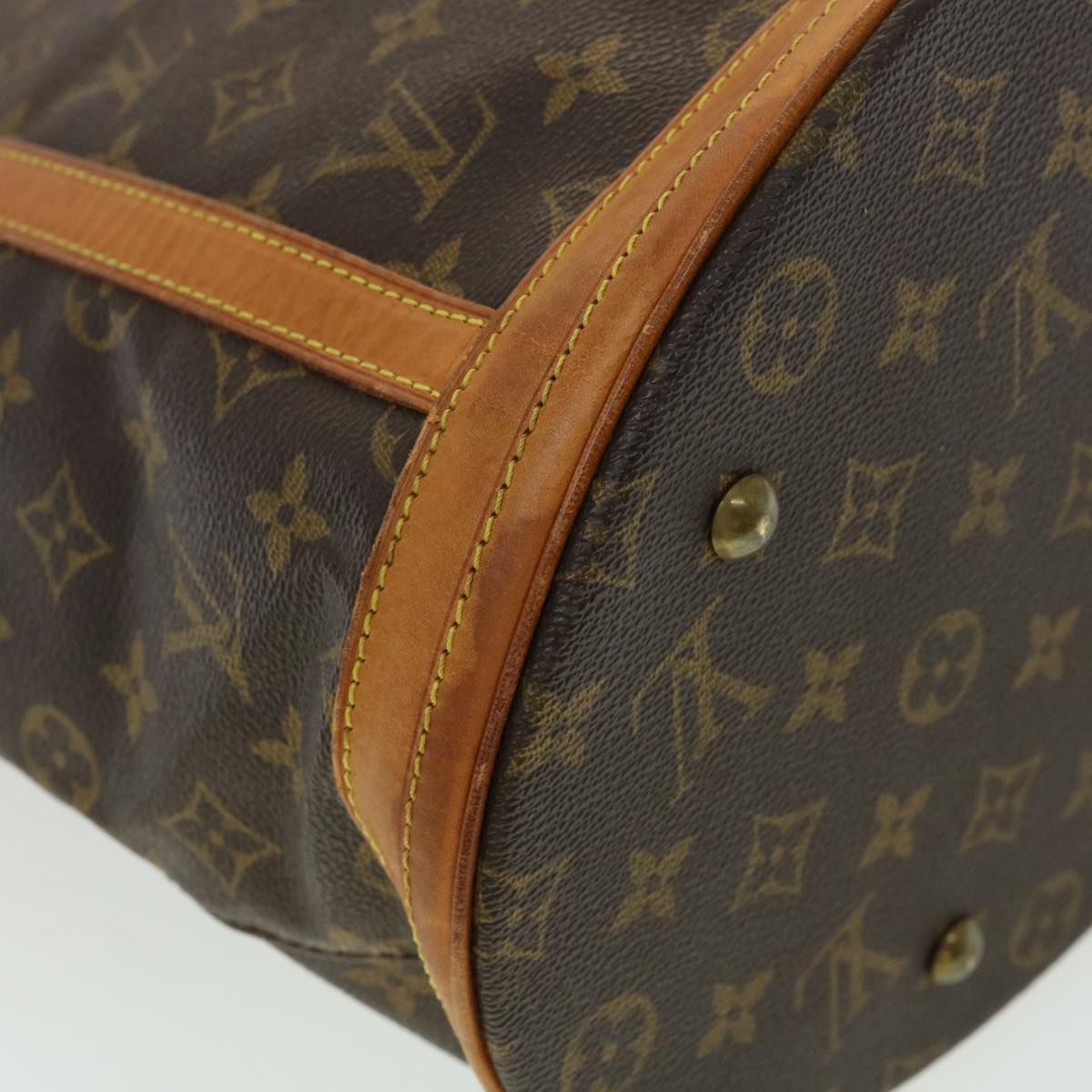 LOUIS VUITTON Monogram Bucket GM Shoulder Bag M42236 LV Auth jk2910