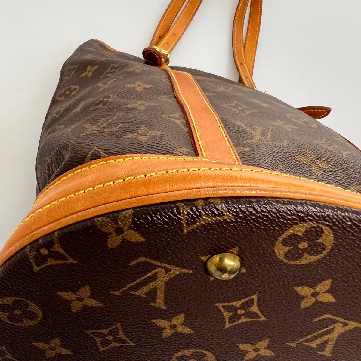 LOUIS VUITTON Monogram Bucket GM Shoulder Bag M42236 LV Auth jk2913