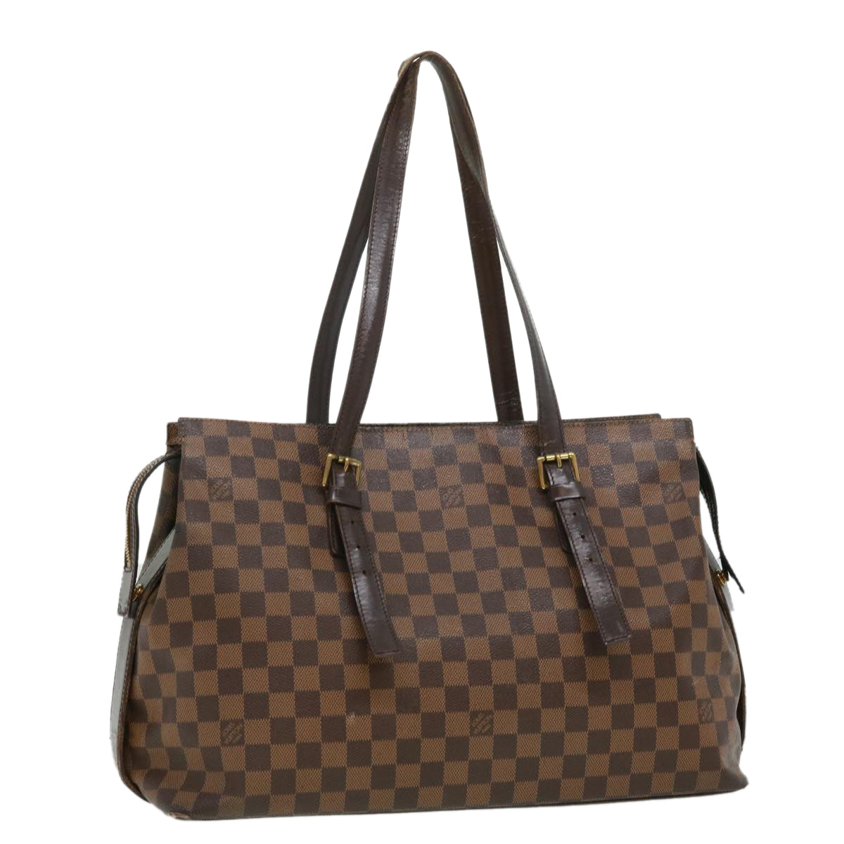 LOUIS VUITTON Damier Ebene Chelsea Tote Bag N51119 LV Auth jk2929