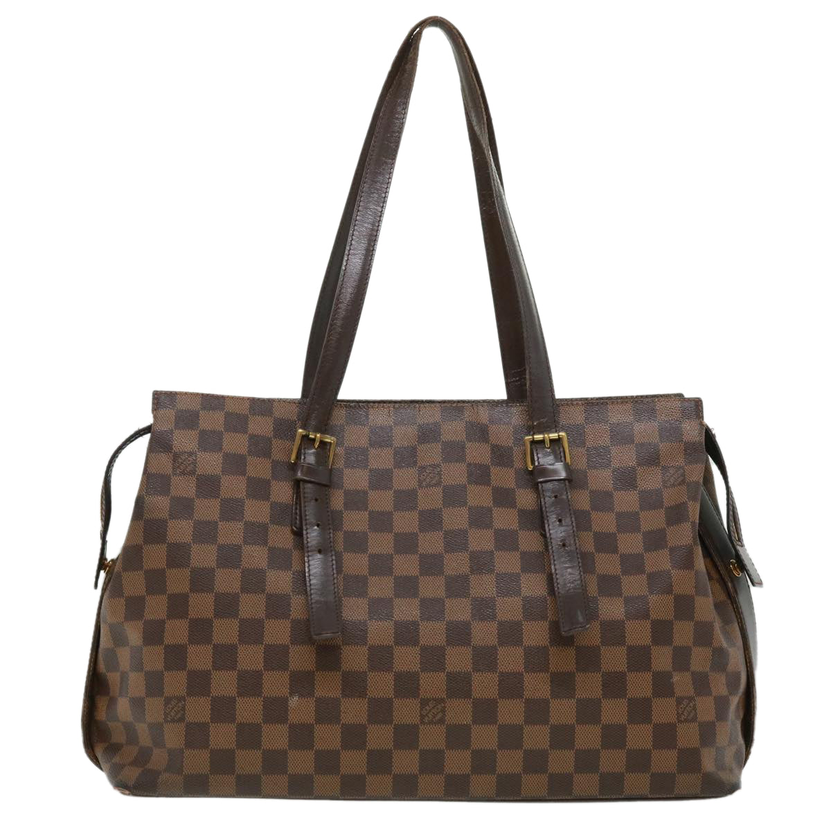 LOUIS VUITTON Damier Ebene Chelsea Tote Bag N51119 LV Auth jk2929